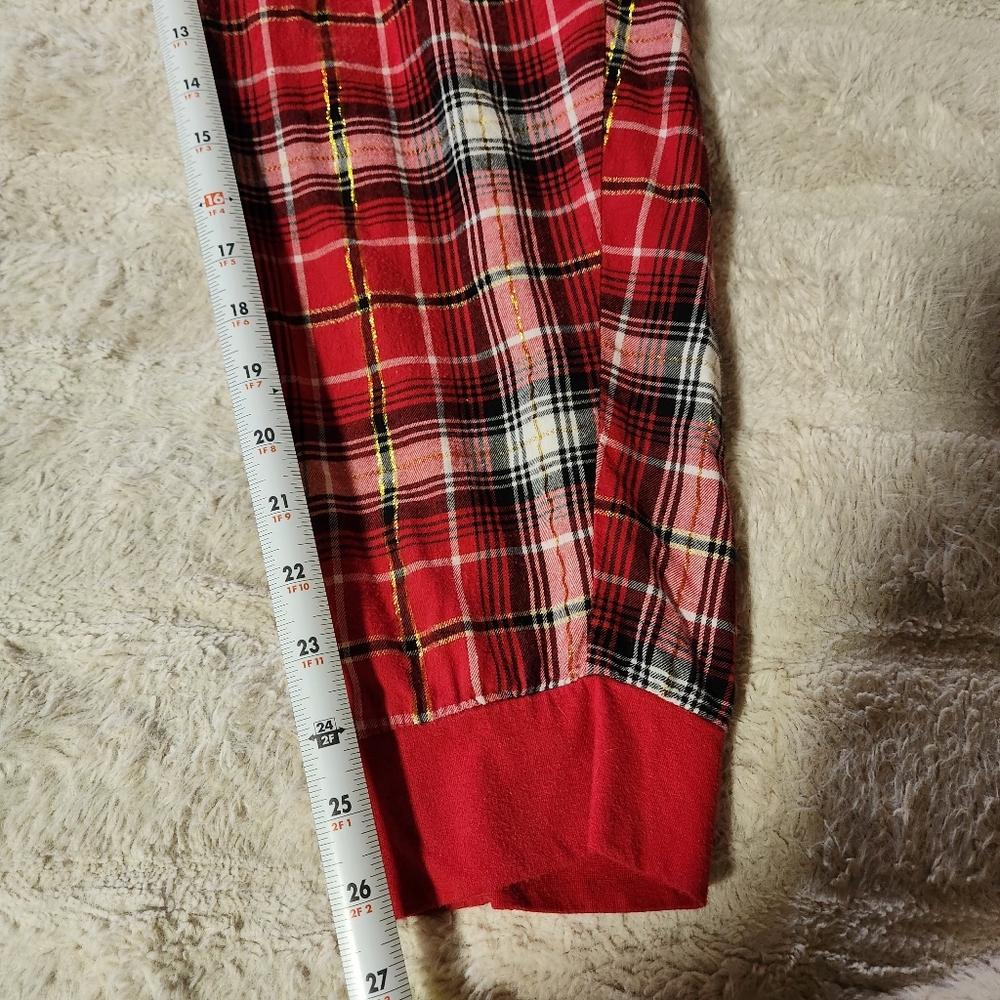 Secret Treasures Women’s Sz 2X Pajama Pants Red Plaid pockets Drawstring - Picture 5 of 10